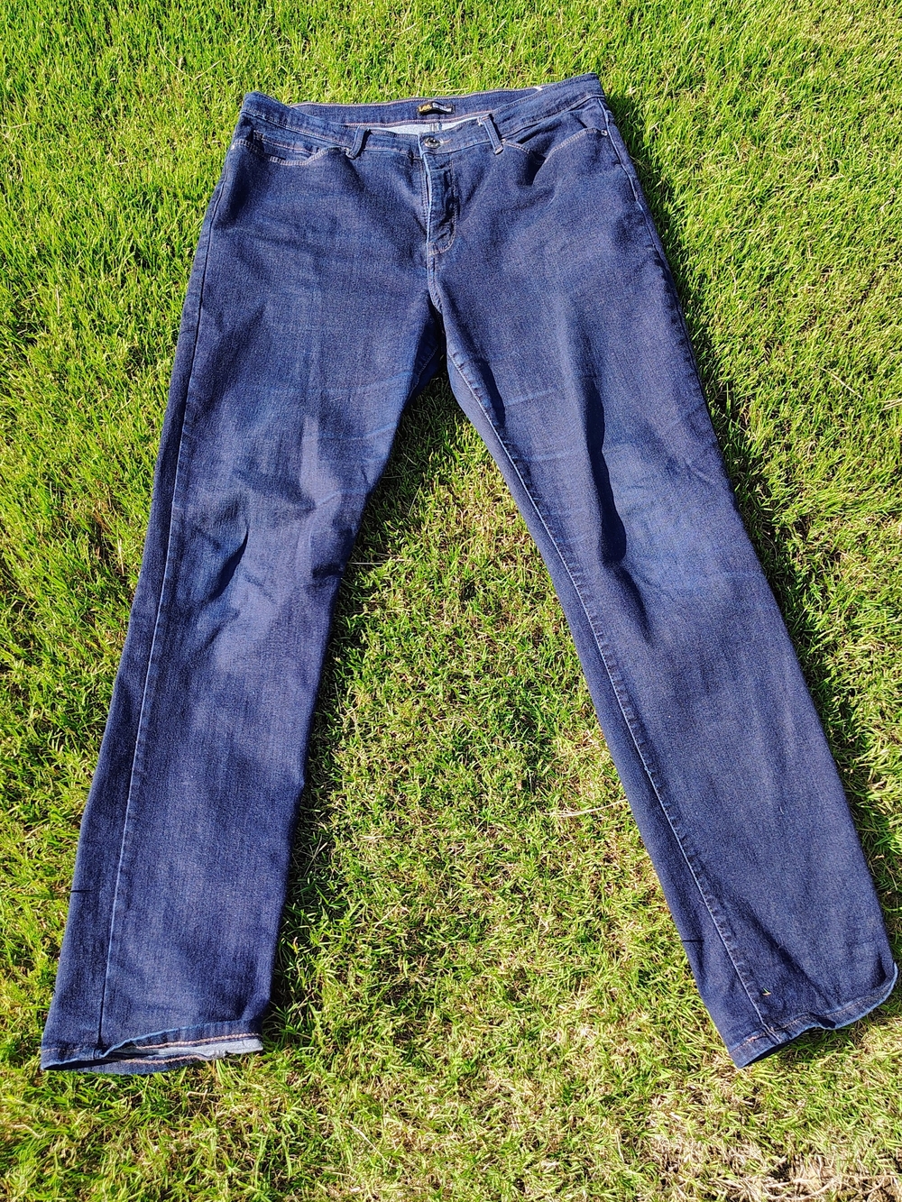 Lee Women's Dark Blue Straight-Leg Jeans